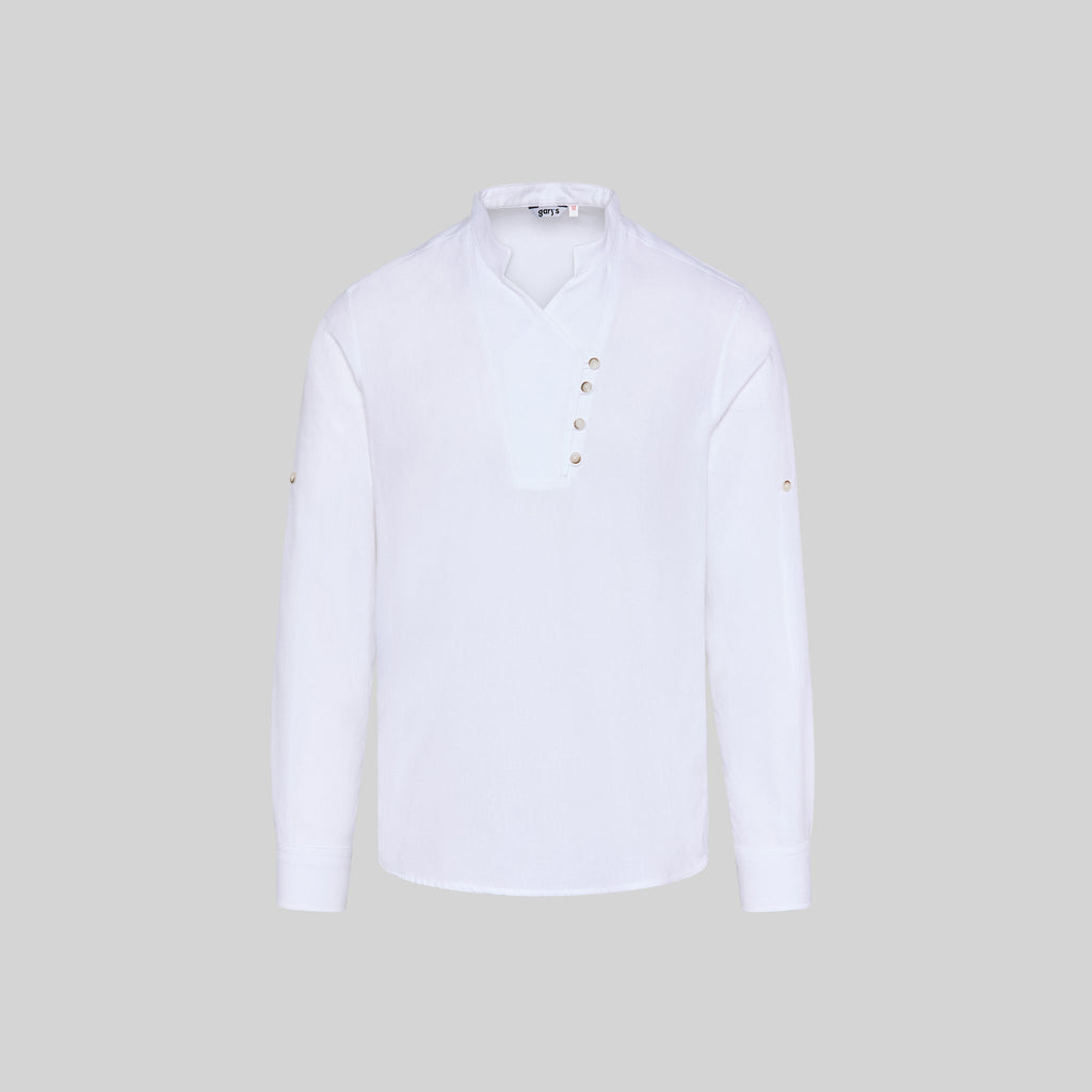 CAMISA HOMBRE CHAMBRAY CUELLO MAO NIAS