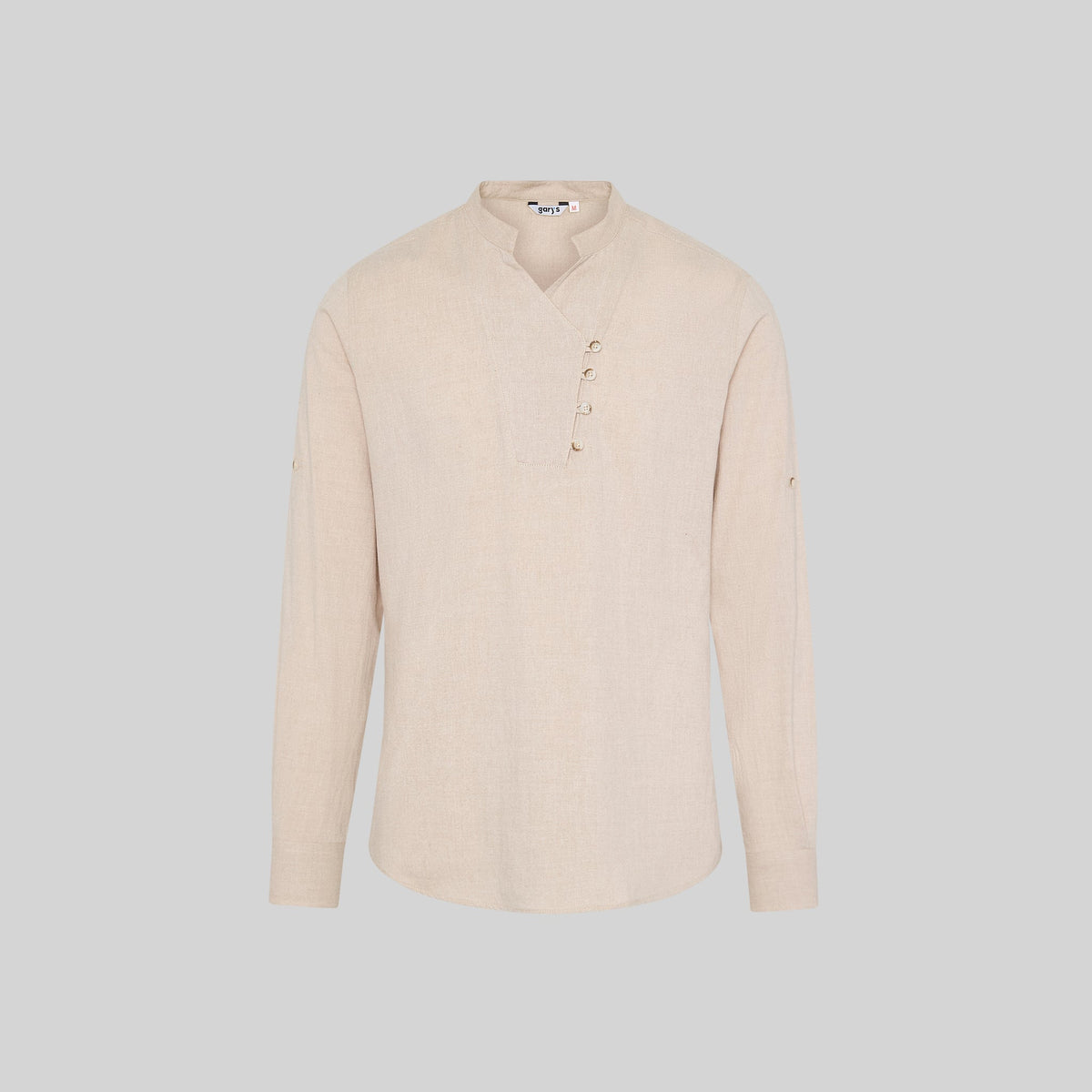 CAMISA HOMBRE CHAMBRAY CUELLO MAO NIAS