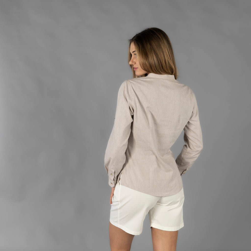 CAMISA MUJER CHAMBRAY CUELLO MAO LANAY