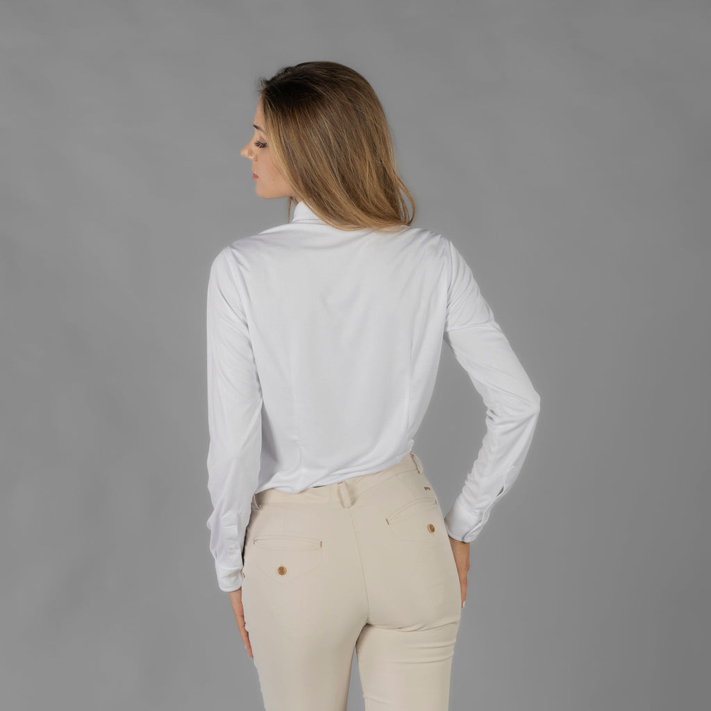 CAMISA MUJER INTERLOCK CUELLO CAMISERO CERDEÑA