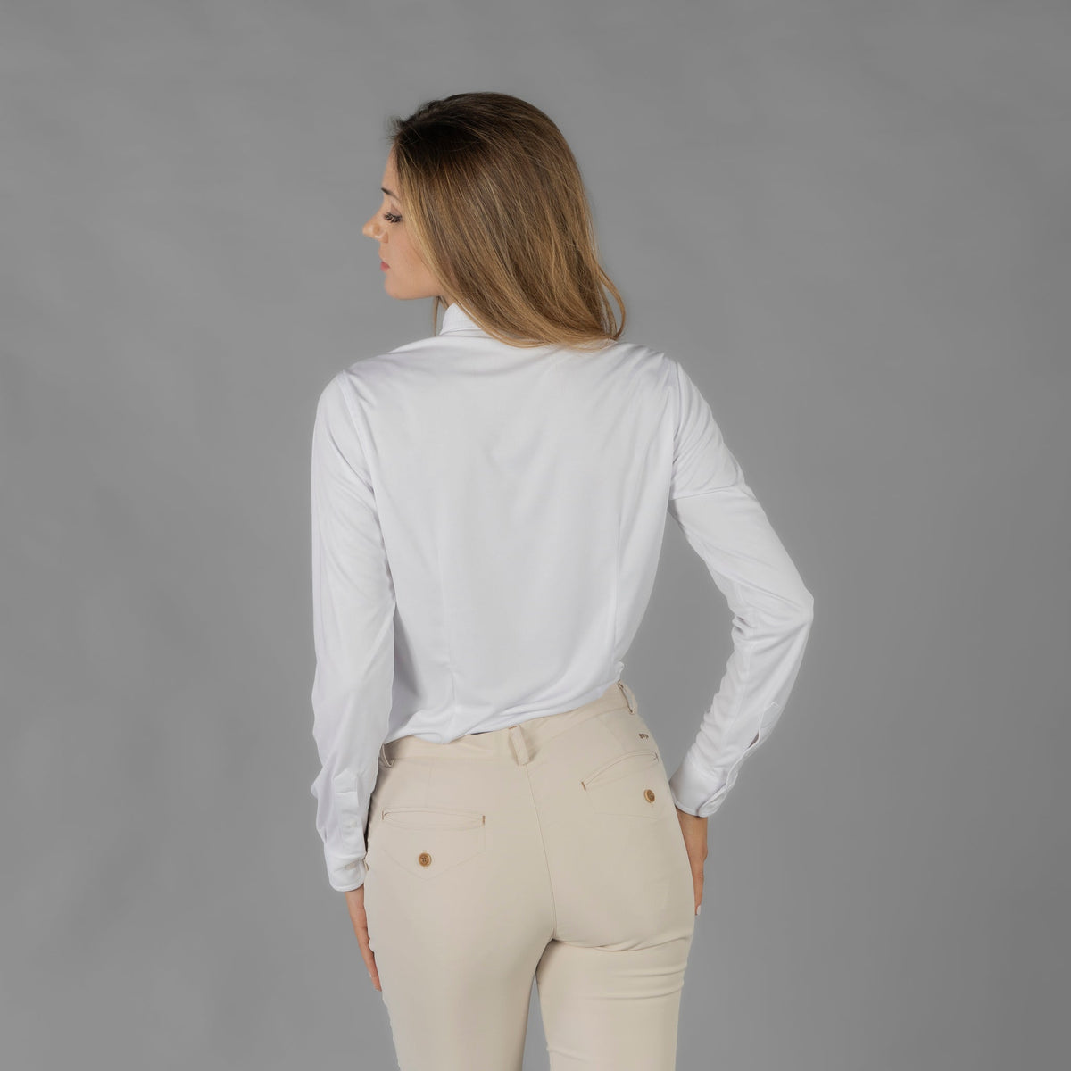 CAMISA MUJER INTERLOCK CUELLO CAMISERO CERDEÑA