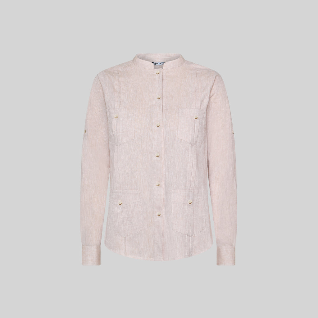 GUAYABERA MUJER CUELLO MAO ISABELA