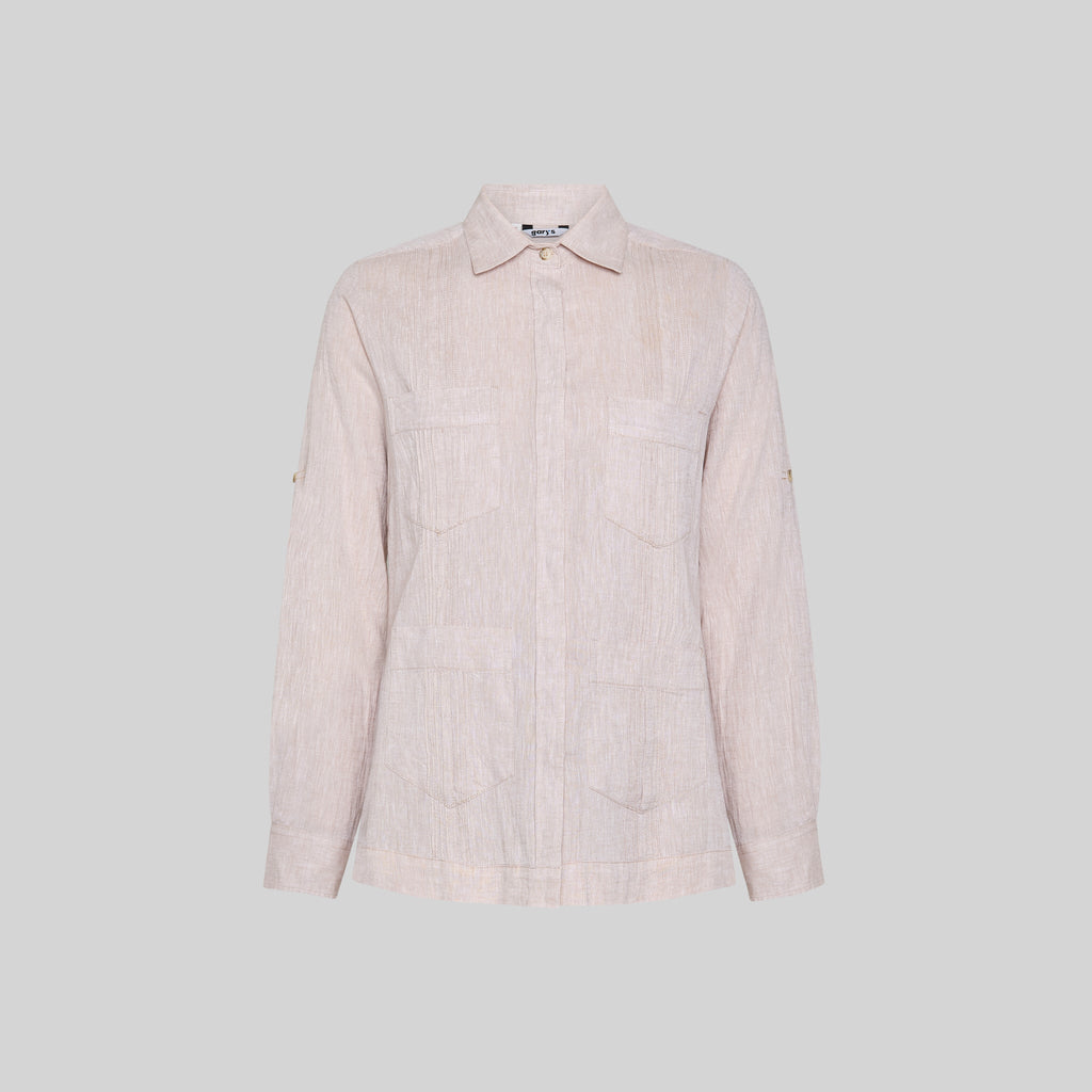 GUAYABERA MUJER CUELLO CAMISERO SUMATRA