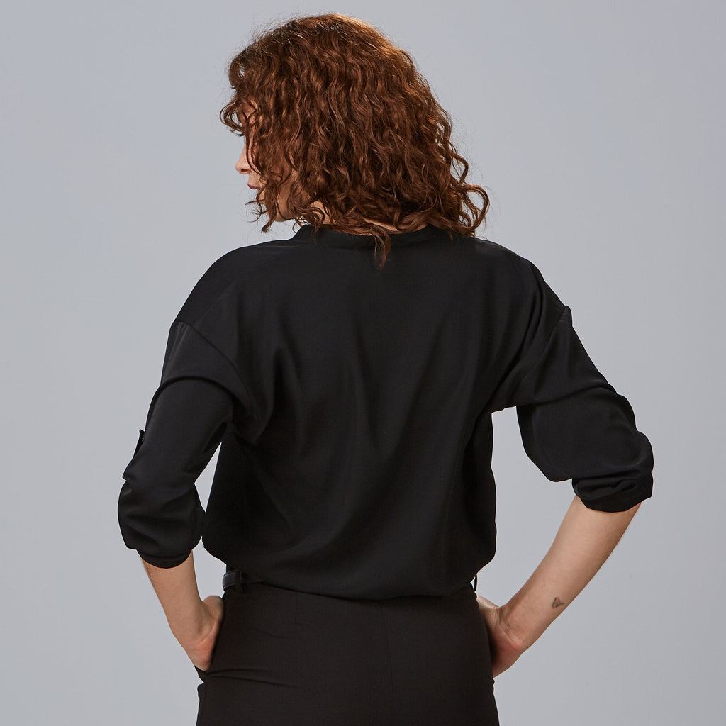 BLUSA MUJER MANGA ROLL UP MICAELA