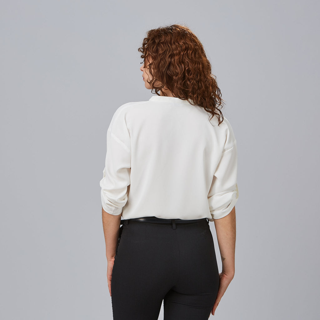 BLUSA MUJER MANGA ROLL UP MICAELA