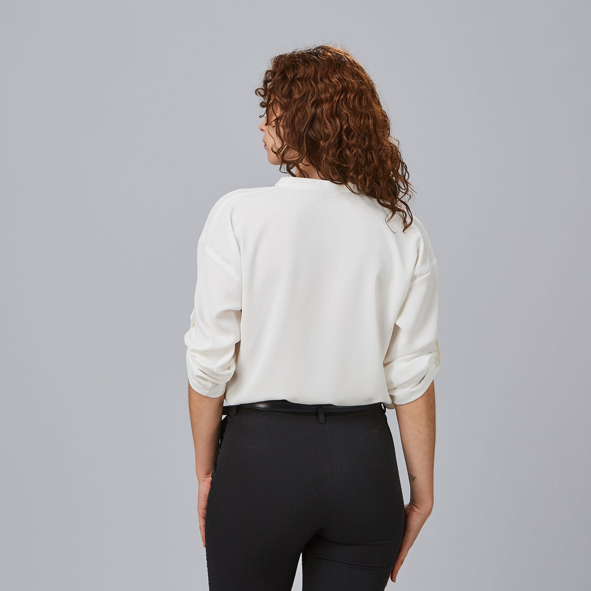 BLUSA MUJER MANGA ROLL UP MICAELA