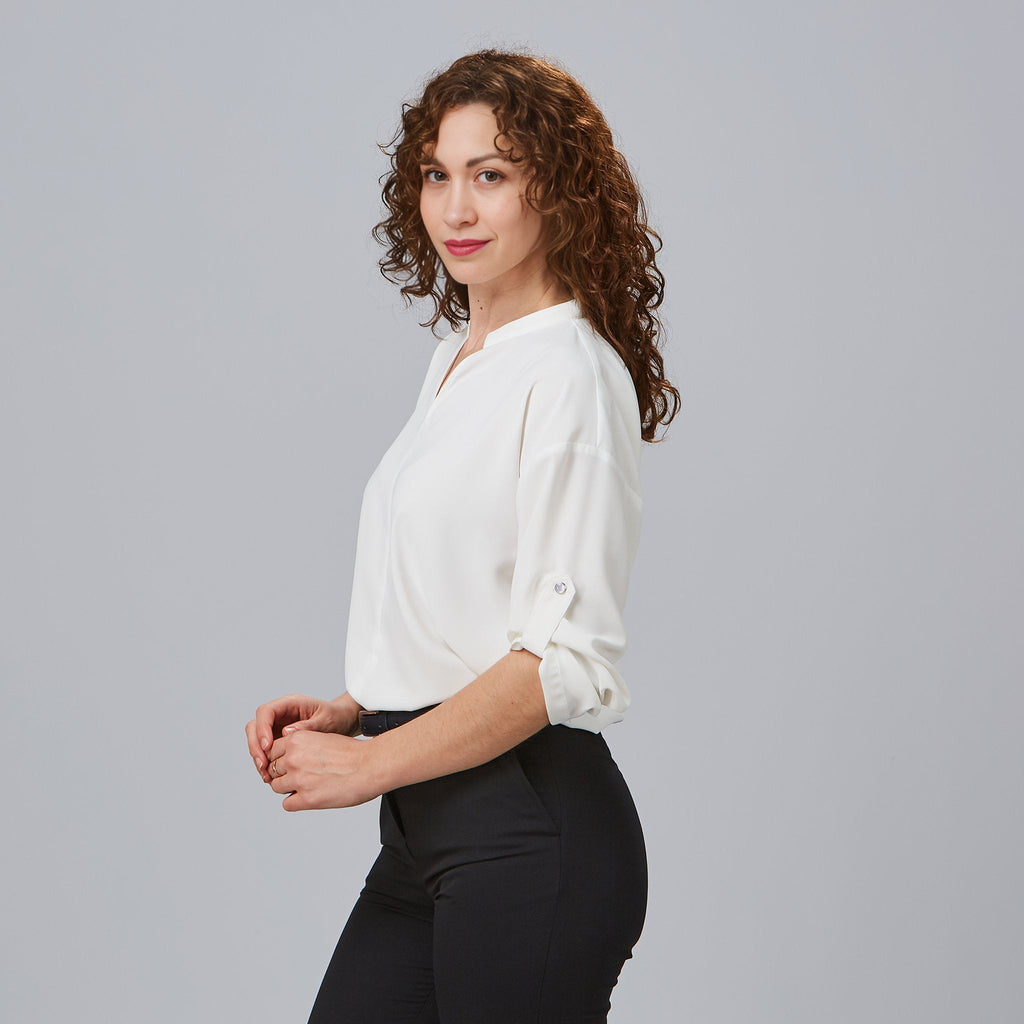 BLUSA MUJER MANGA ROLL UP MICAELA