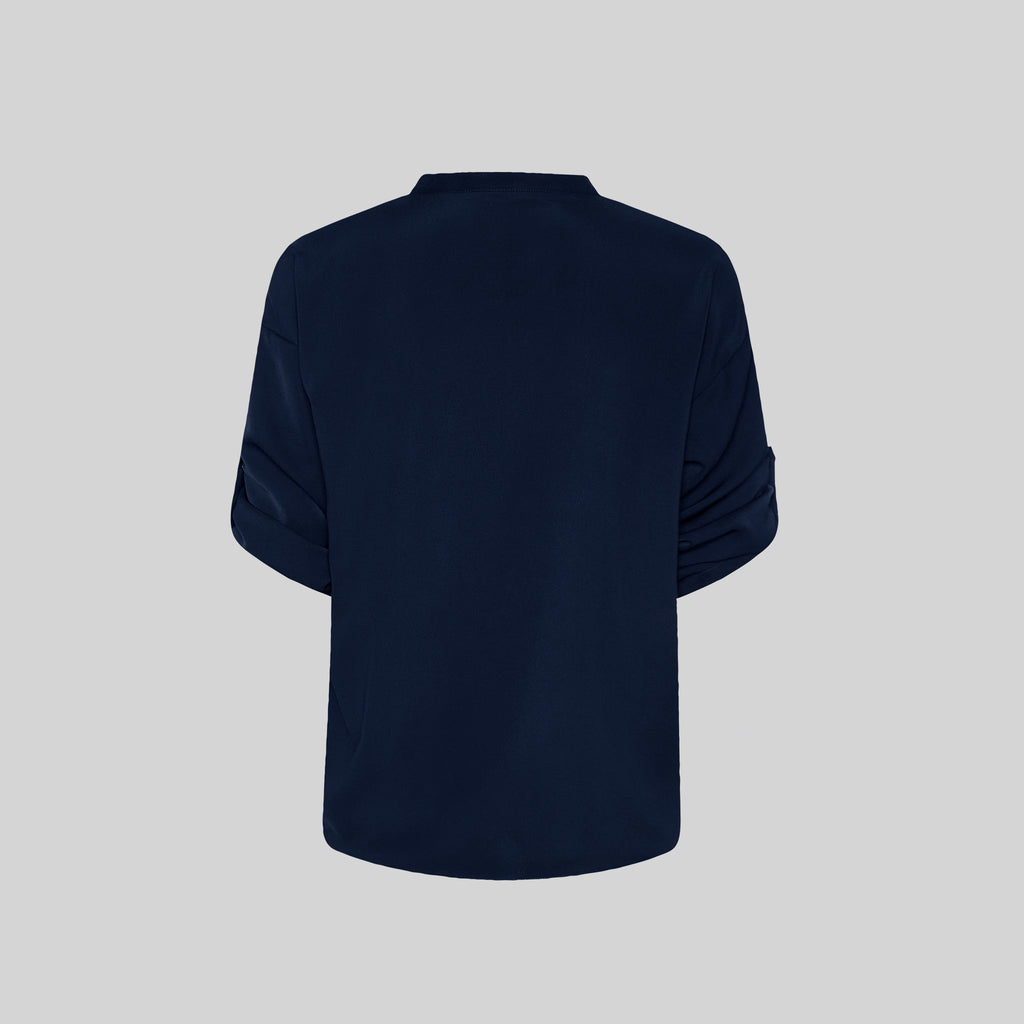 BLUSA MUJER MANGA ROLL UP MICAELA