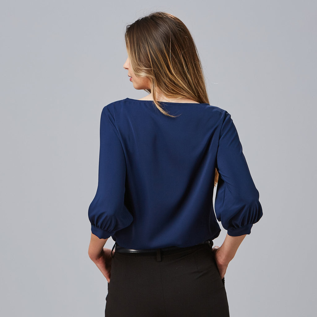 BLUSA MUJER MANGA RIZADA ROSANNA