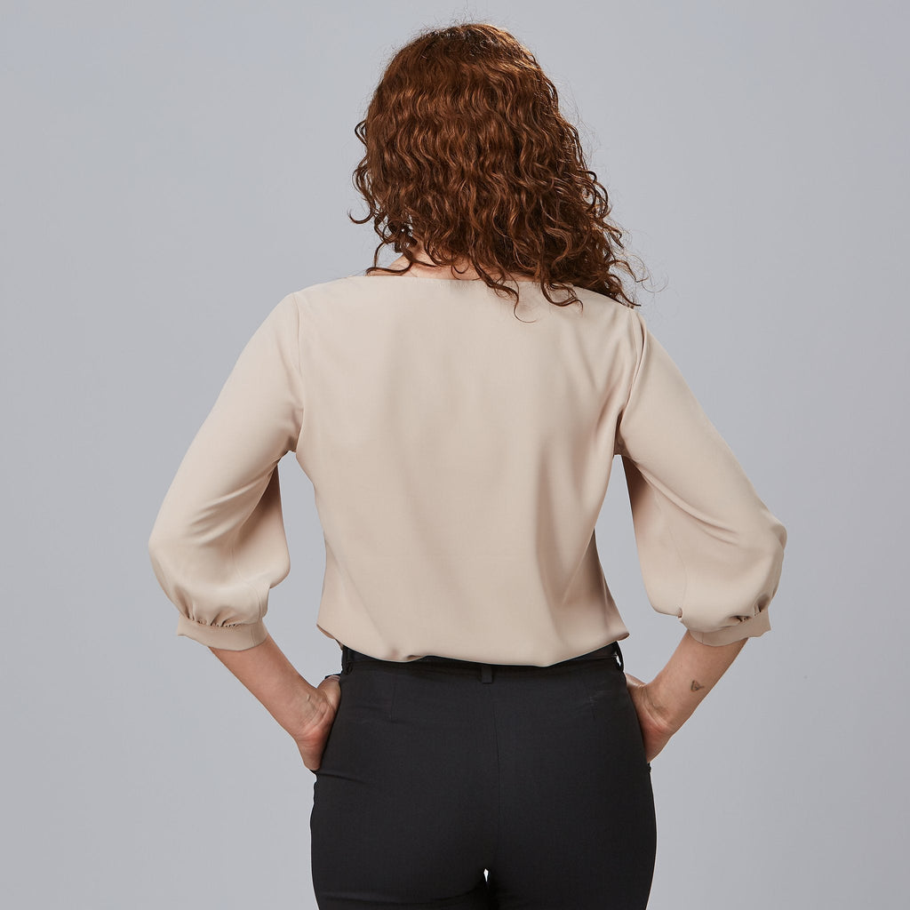 BLUSA MUJER MANGA RIZADA ROSANNA