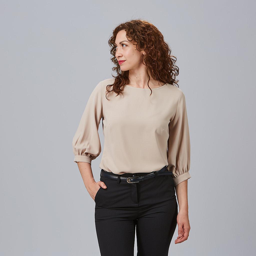 BLUSA MUJER MANGA RIZADA ROSANNA