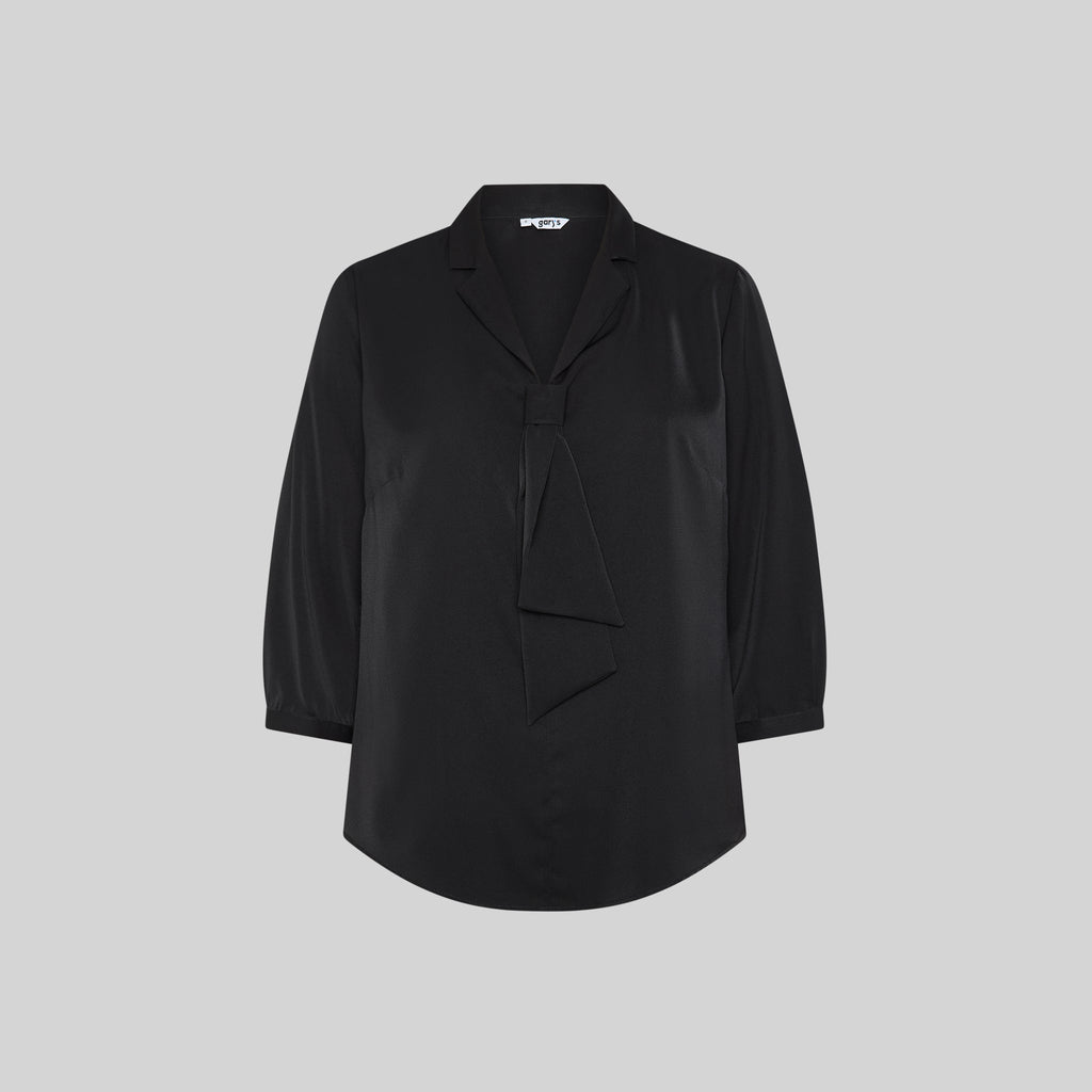BLUSA MUJER CUELLO SOLAPA LAZO FLAVIA