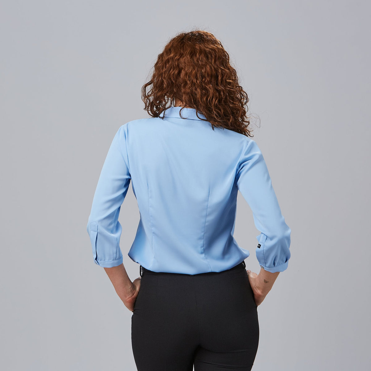 BLUSA MUJER CUELLO SOLAPA LAZO FLAVIA