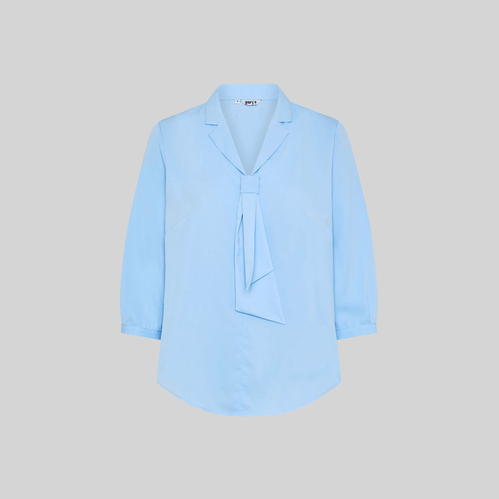 BLUSA MUJER CUELLO SOLAPA LAZO FLAVIA