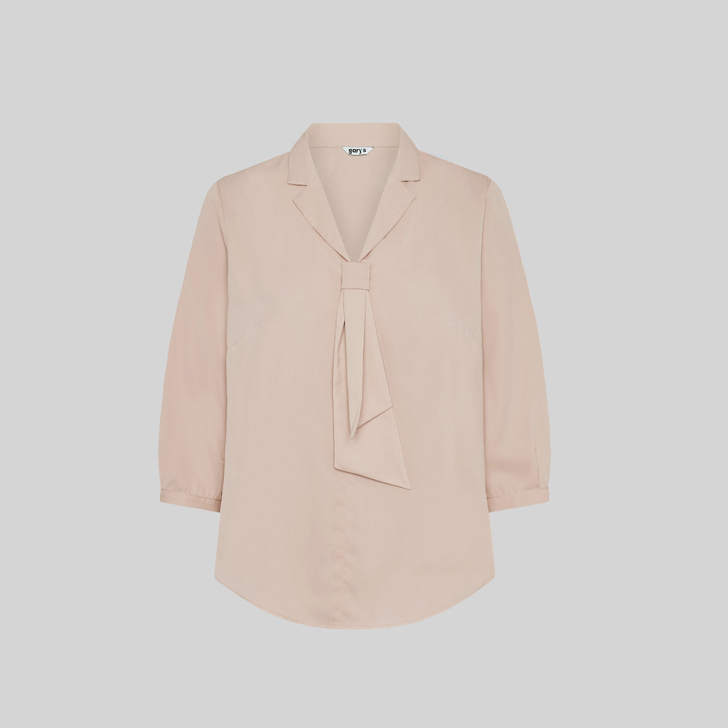 BLUSA MUJER CUELLO SOLAPA LAZO FLAVIA