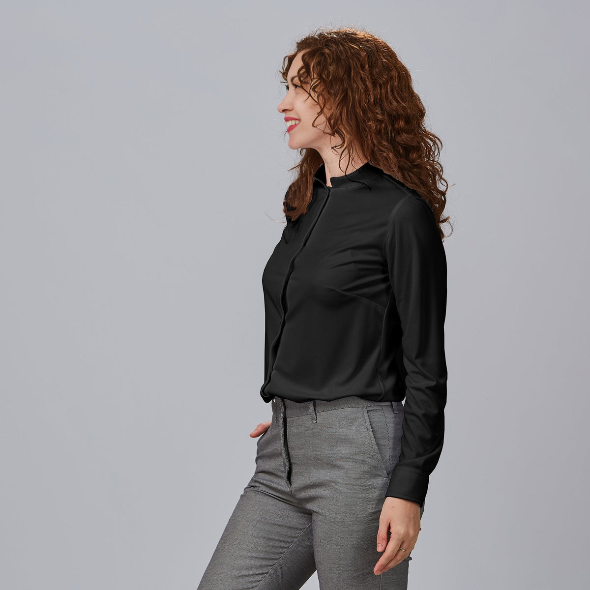 CAMISA MUJER C/MAO INTERLOCK RENATA