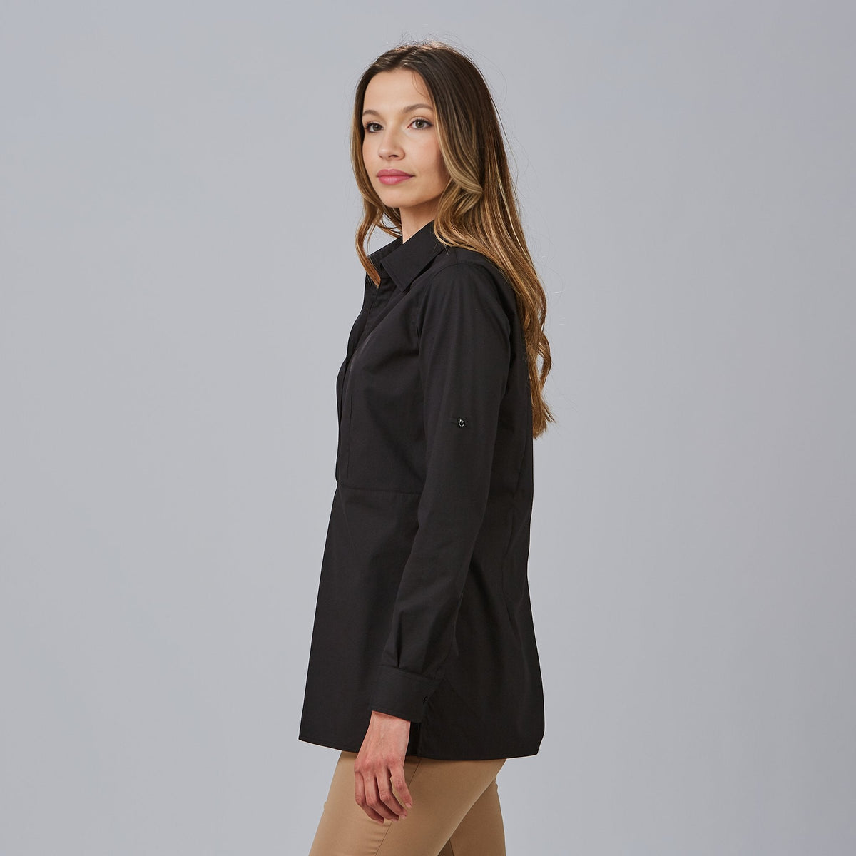 CAMISA MUJER MANGA ROLL UP LIVIA