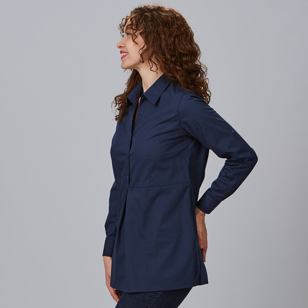 CAMISA MUJER MANGA ROLL UP LIVIA
