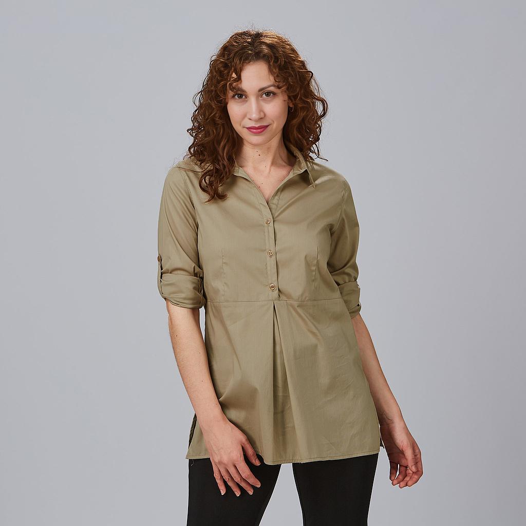 CAMISA MUJER MANGA ROLL UP LIVIA