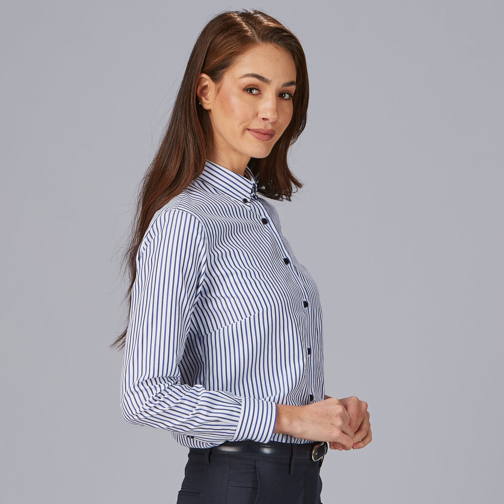 CAMISA MUJER RAYAS BICOLOR SIMONETTA