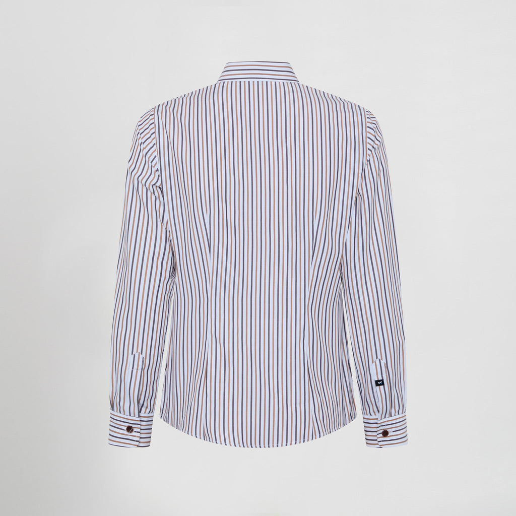 CAMISA MUJER RAYAS BICOLOR SIMONETTA