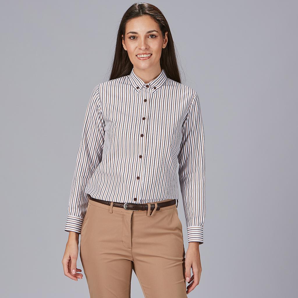 CAMISA MUJER RAYAS BICOLOR SIMONETTA