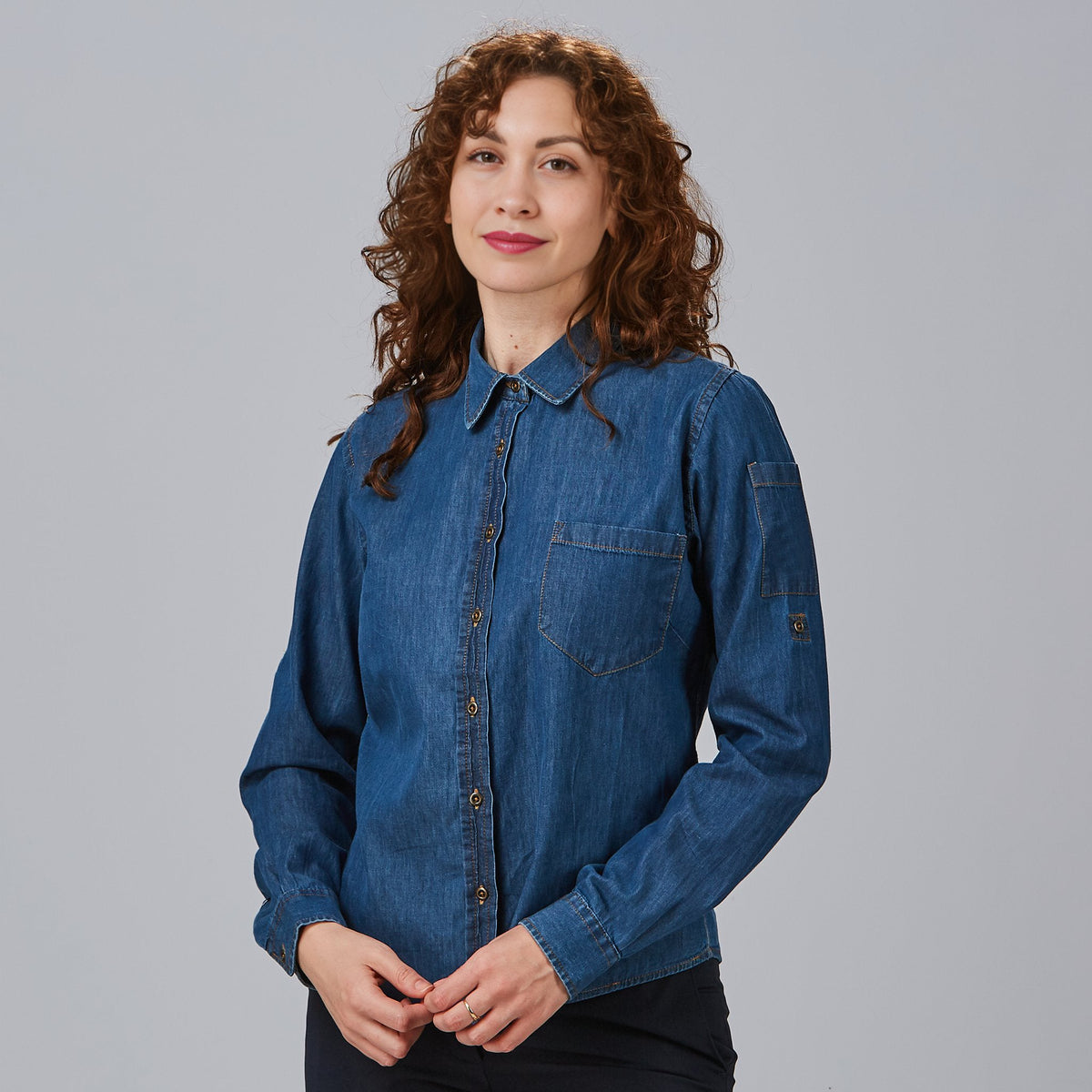 CAMISA MUJER TEJANO FINO LAVADO VALERIA
