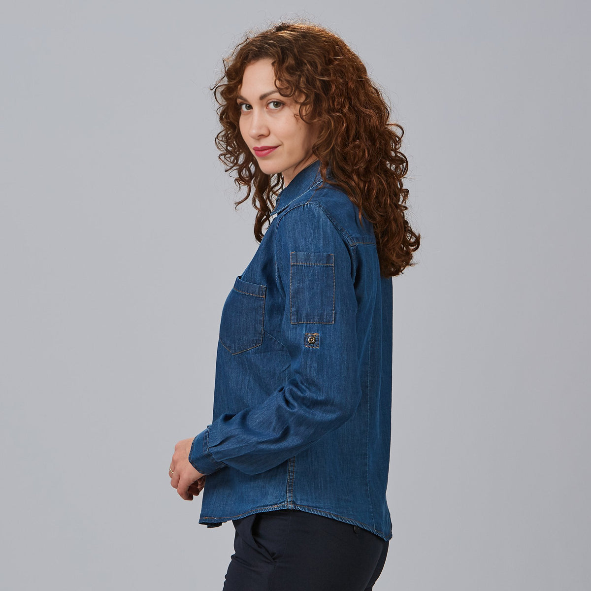 CAMISA MUJER TEJANO FINO LAVADO VALERIA