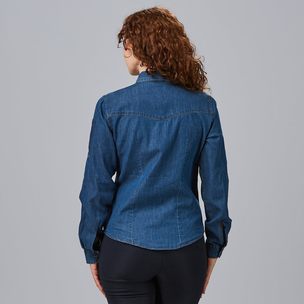 CAMISA MUJER TEJANO FINO LAVADO VALERIA