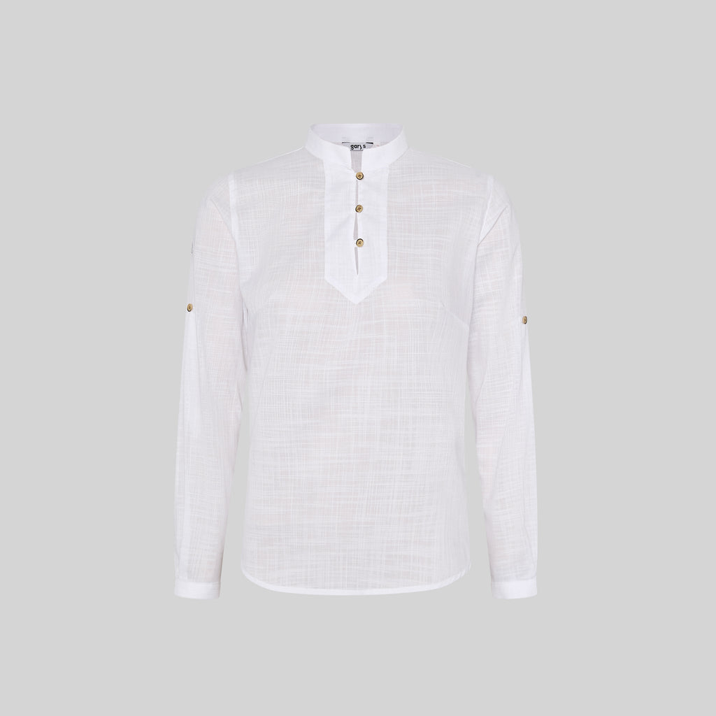 CAMISA MUJER FALSO LINO FLORA