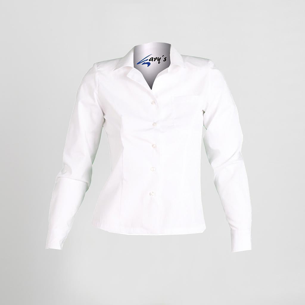 BLUSA CAMARERA ENTALLADA M/LARGA