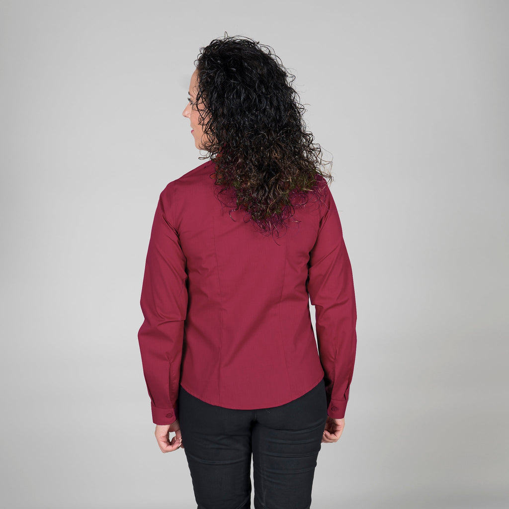 BLUSA MUJER BOTON OCULTO M/L