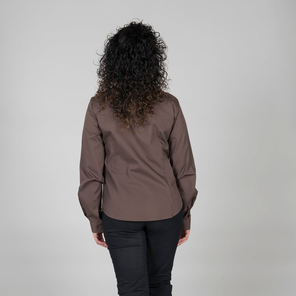 BLUSA MUJER BOTON OCULTO M/L