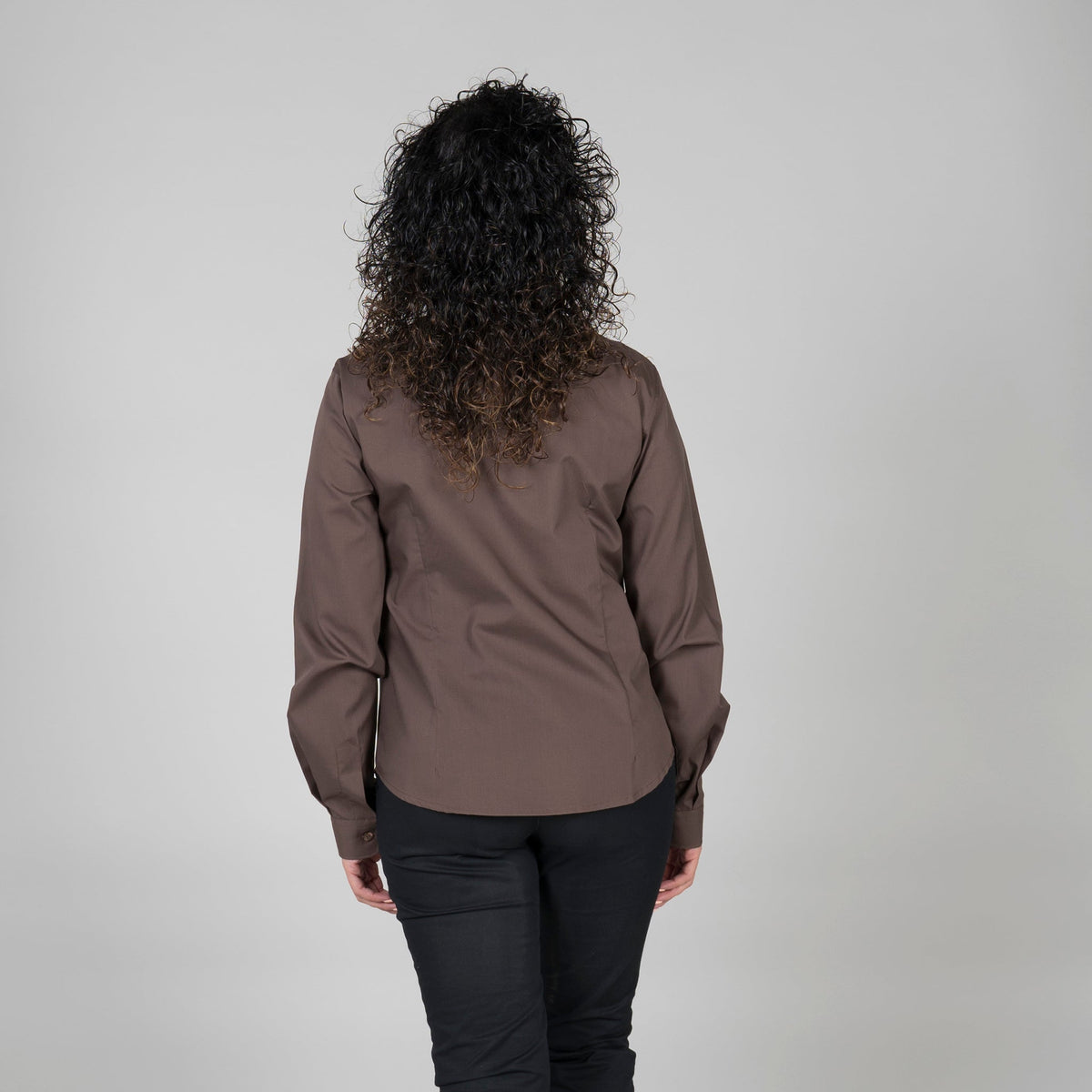 BLUSA MUJER BOTON OCULTO M/L