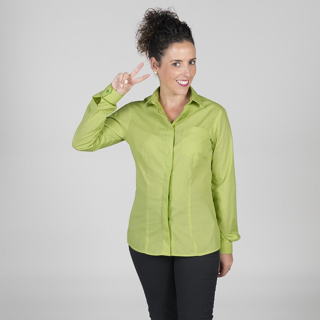 BLUSA MUJER BOTON OCULTO M/L
