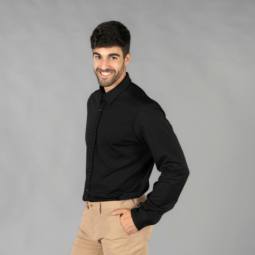 CAMISA HOMBRE INTERLOCK CUELLO CAMISERO LUZON