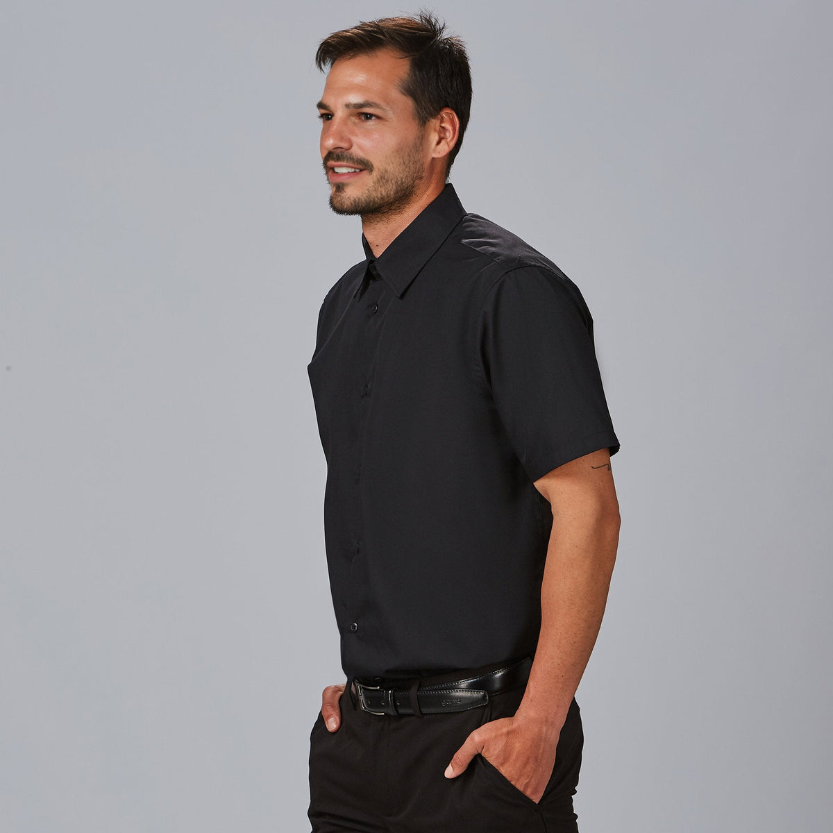 CAMISA HOMBRE M/C SLIM FIT ELASTAN