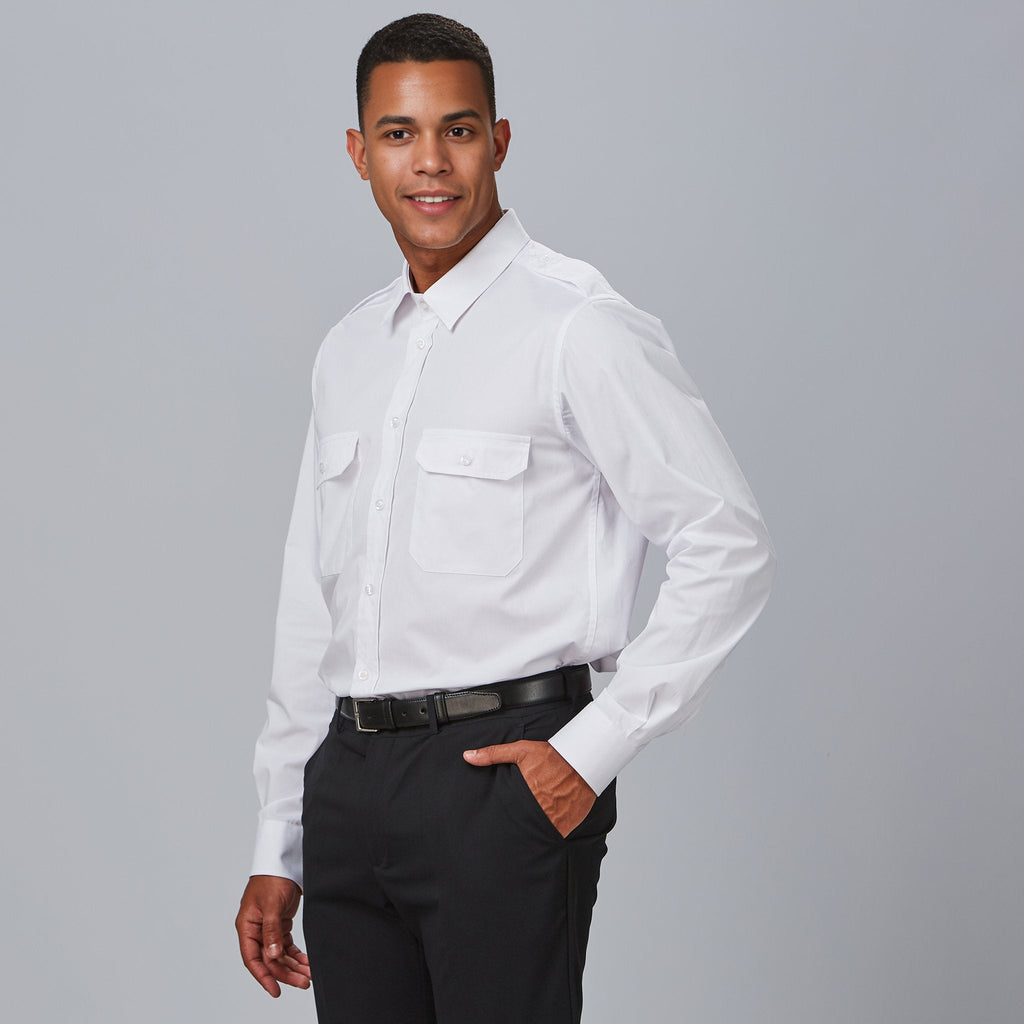 CAMISA UNISEX CHARRETERAS M/L ELASTAN