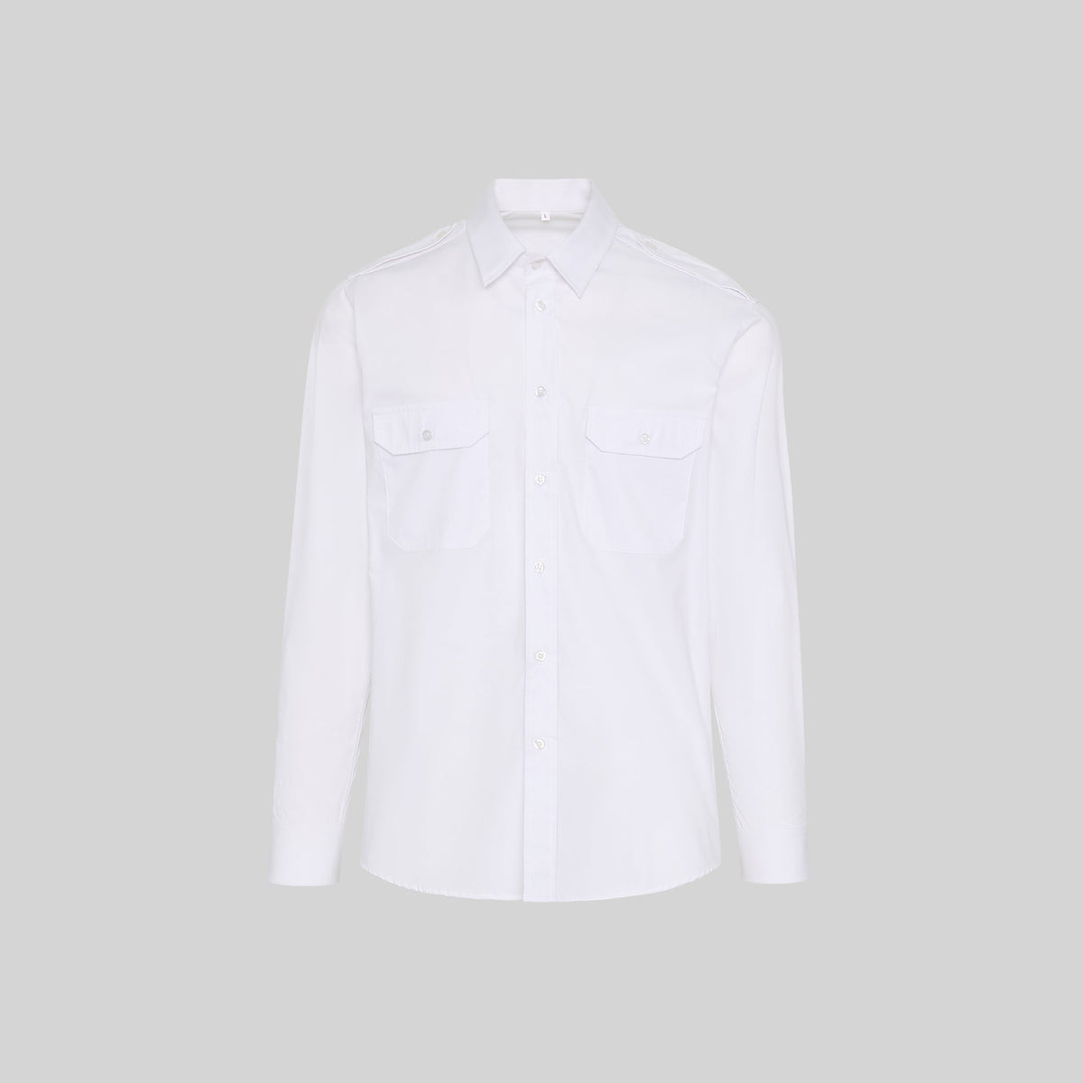 CAMISA UNISEX CHARRETERAS M/L ELASTAN