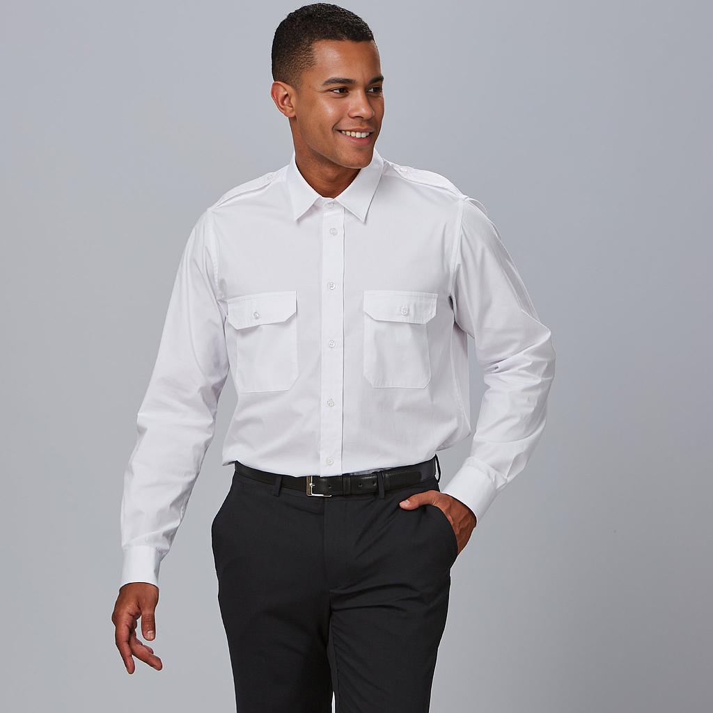CAMISA UNISEX CHARRETERAS M/L ELASTAN