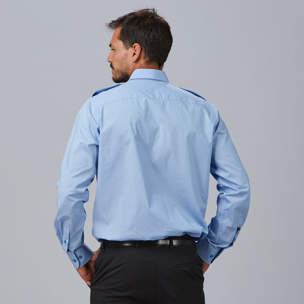 CAMISA UNISEX CHARRETERAS M/L ELASTAN
