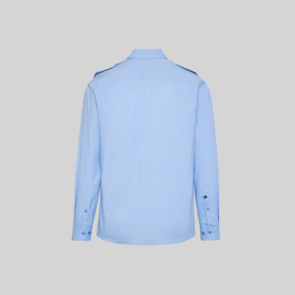 CAMISA UNISEX CHARRETERAS M/L ELASTAN