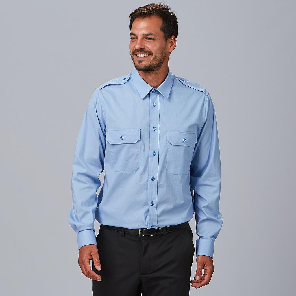 CAMISA UNISEX CHARRETERAS M/L ELASTAN