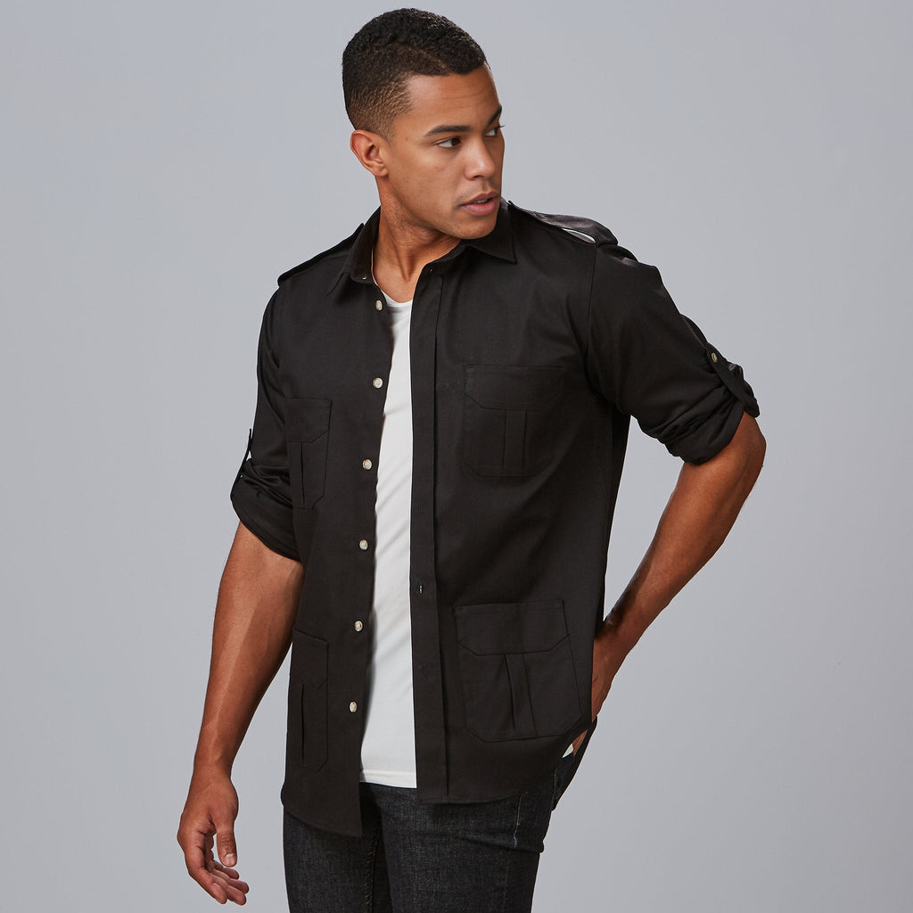 CAMISA UNISEX MANGA ROLL UP MICHELE