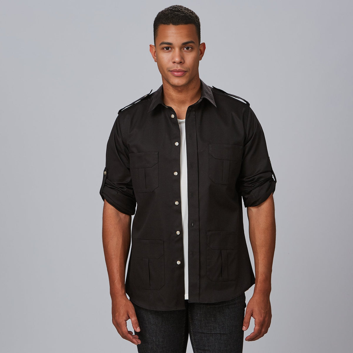 CAMISA UNISEX MANGA ROLL UP MICHELE