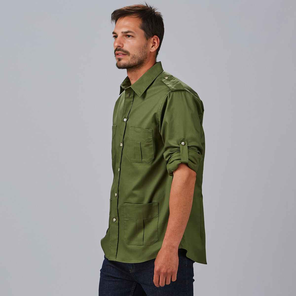 CAMISA UNISEX MANGA ROLL UP MICHELE