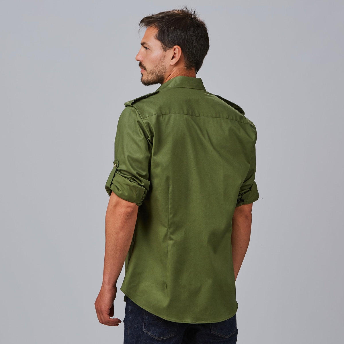 CAMISA UNISEX MANGA ROLL UP MICHELE