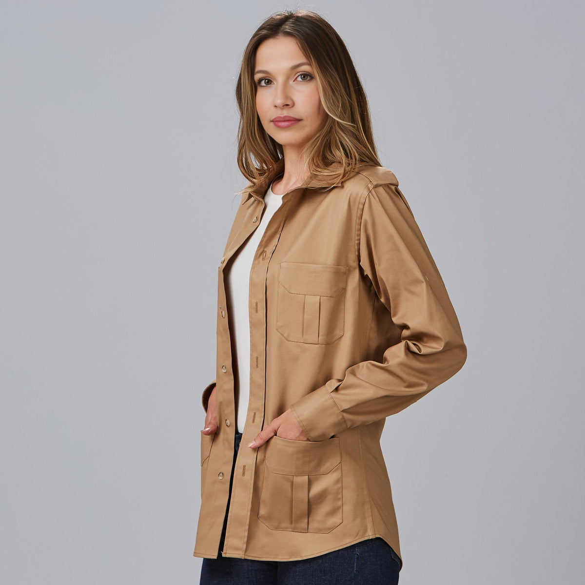 CAMISA UNISEX MANGA ROLL UP MICHELE