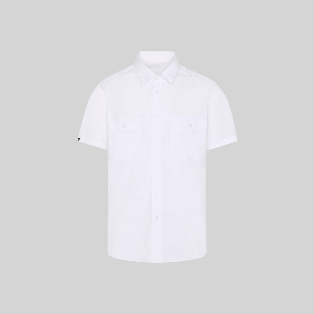 CAMISA UNISEX CHARRETERAS M/C ELASTAN