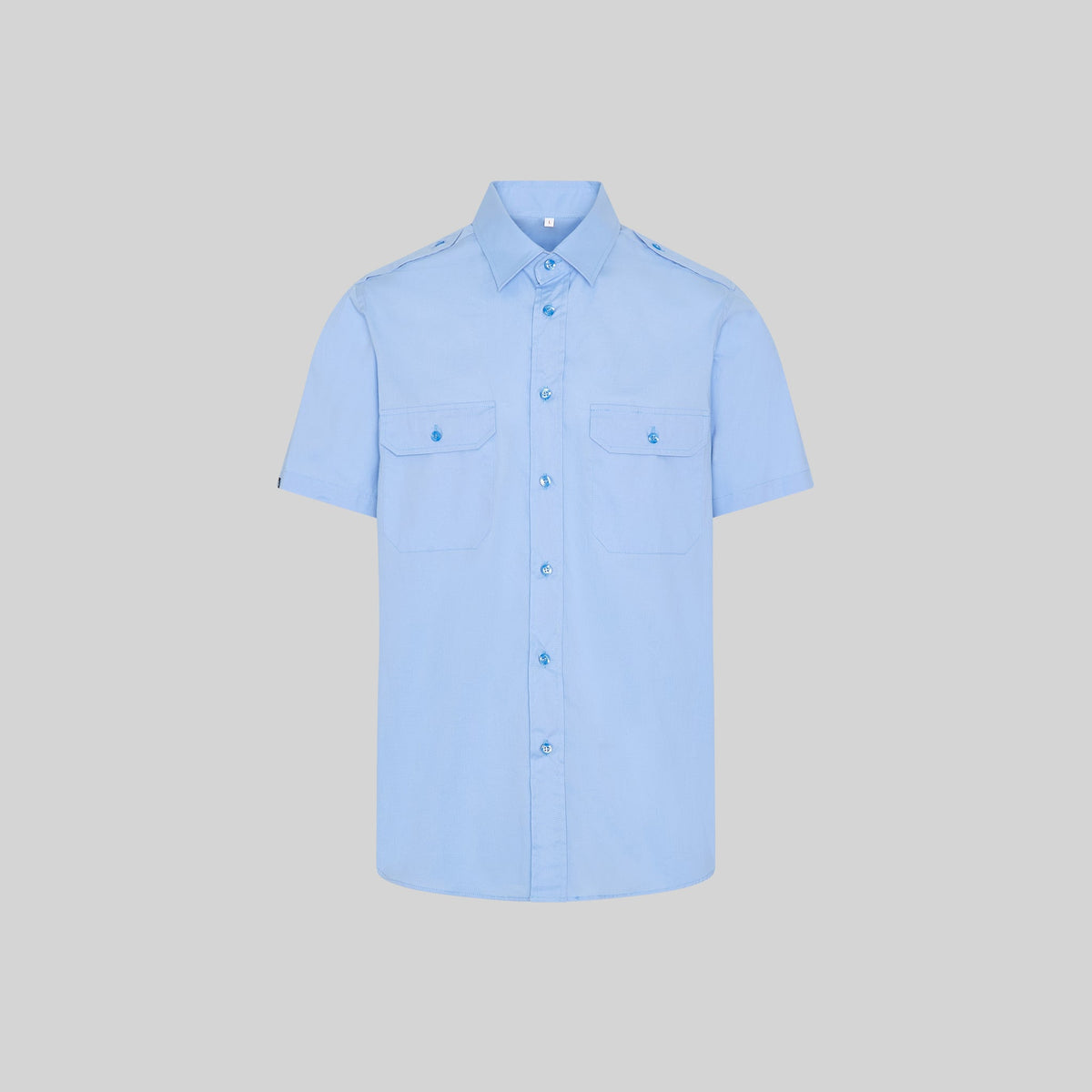 CAMISA UNISEX CHARRETERAS M/C ELASTAN
